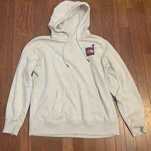 Tan color, comfy, barely worn, small stain on pocket.